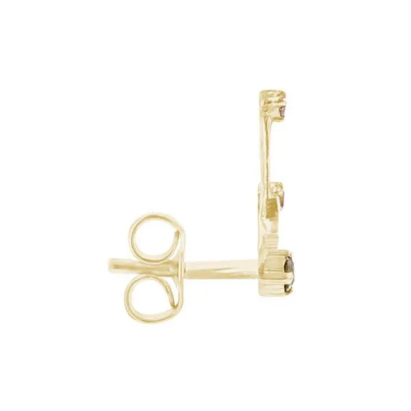 Eppi Eppi Goldener Ohrring mit Sternzeichen Virgo, Gold, – Produktbild 2 von 2