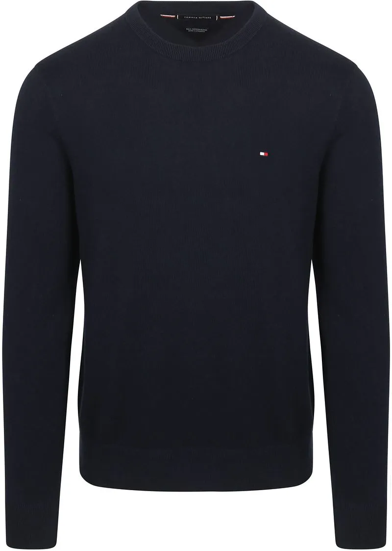 Tommy Hilfiger Tommy Hilfiger Pullover Cotton Kaschmir Dunkelblau - Größe XXL, Dunkelblau, – Produktbild 2 von 5