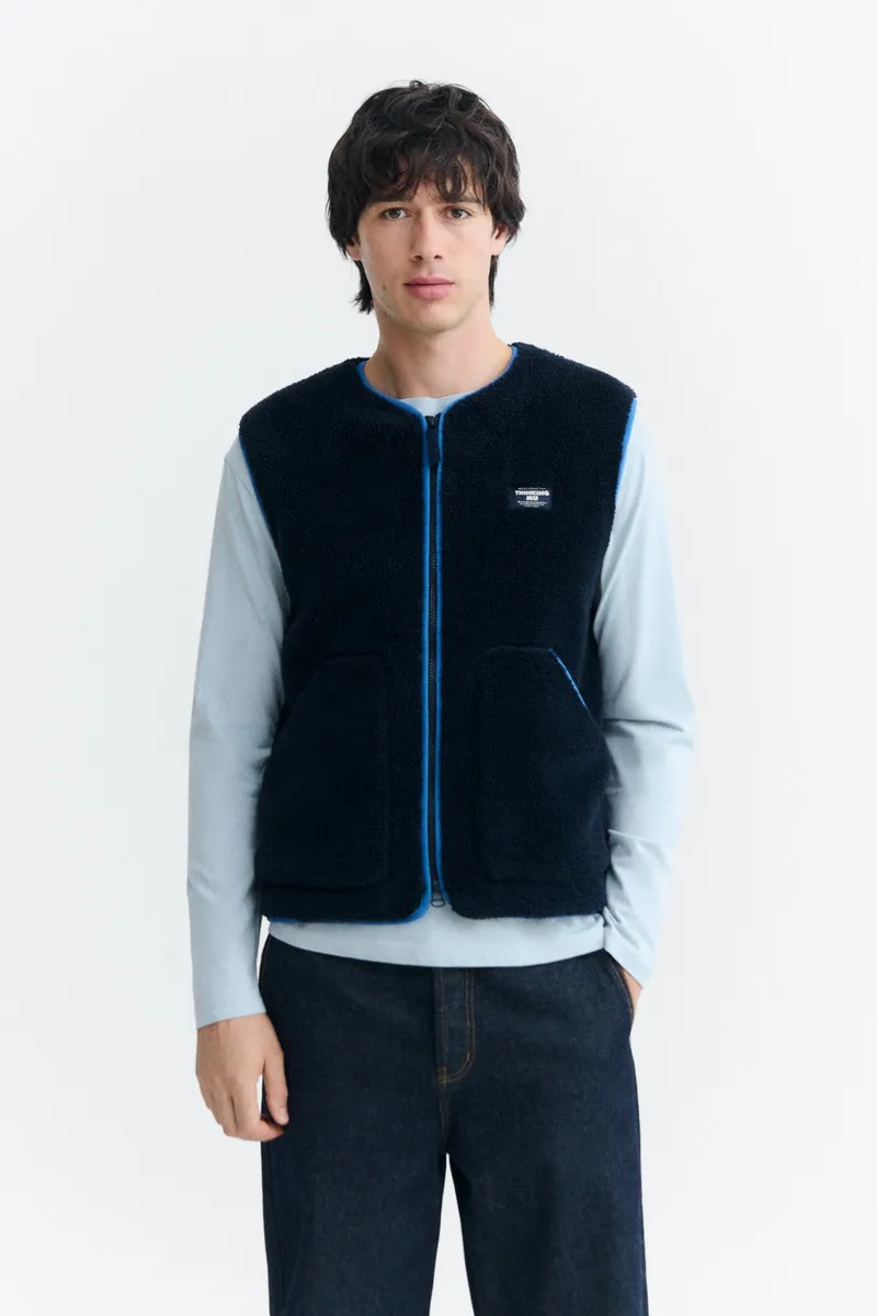 thinking mu Thinking MU Herren vegan Weste Troy Blau, Blau, – Produktbild 2 von 2