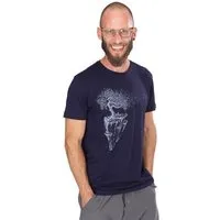 Life Tree Ecovero Shirt von Life-Tree für Herren "Maple Island" in Navy Blue/Fern Green, Blau, – Produktbild 1 von 1