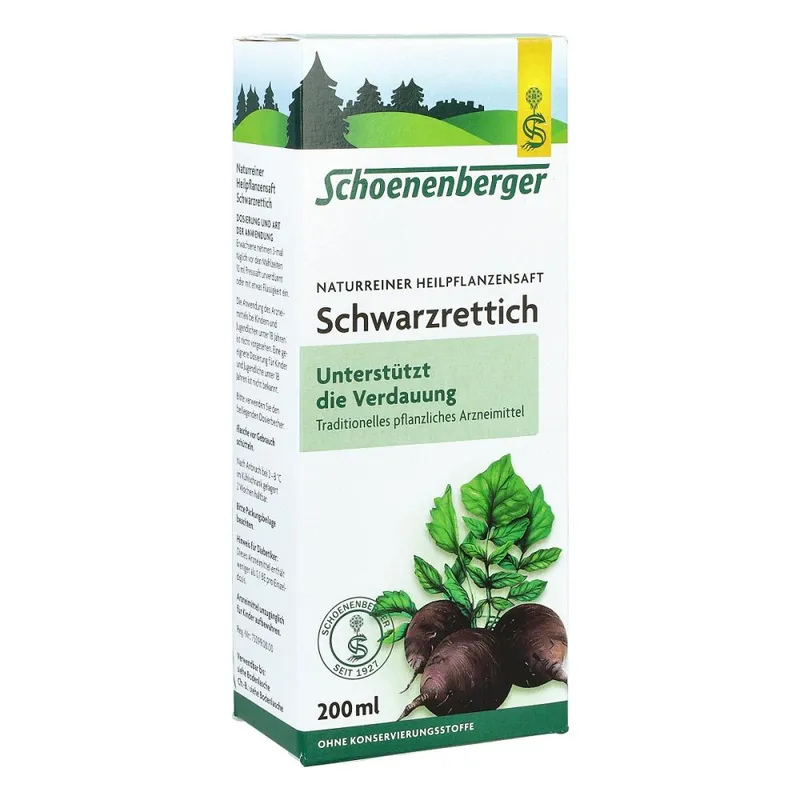 Schoenenberger Schoenenberger Naturreiner Heilpflanzensaft Schwarzrettich – Produktbild 2 von 2