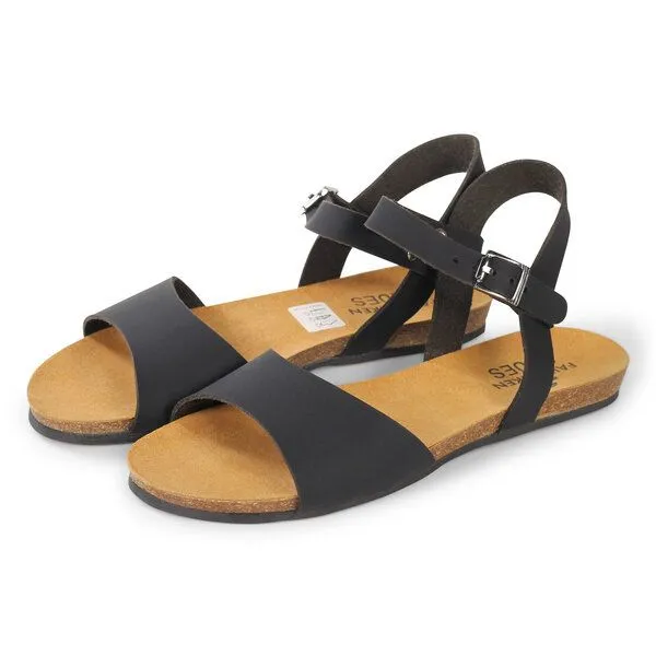Fairticken Fairticken BRAGAN vegane Sandale aus "NoBuck", Schwarz, – Produktbild 3 von 3