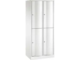 C+P C+P Schließfachschrank 2 Türme, H1950xB772xT540mm, 2er, Verkehrsweiß – Produktbild 1 von 1