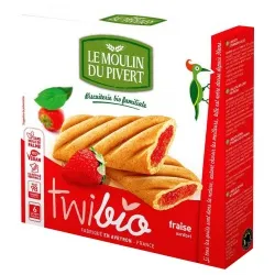 Le Moulin du Pivert Mürbteigkekse Twibio mit Erdbeercreme – Produktbild 1 von 1