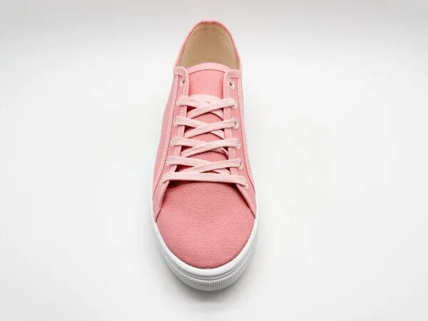 thies Veganer Sneaker "thies ® Natural Dye Plain" aus Biobaumwolle, Raspberry (rosa), – Produktbild 4 von 4