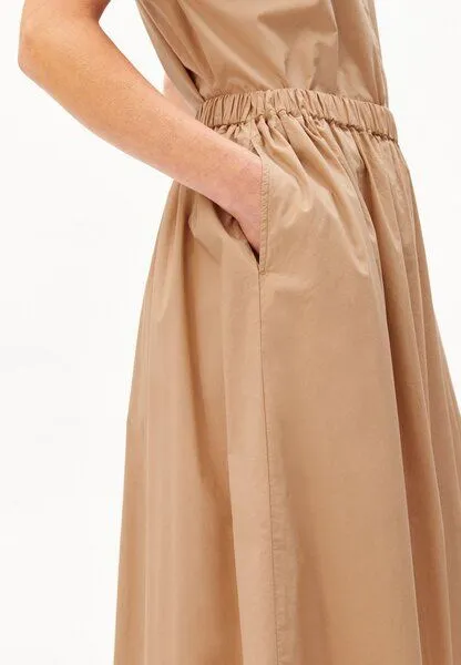 ARMEDANGELS ARMEDANGELS POPLIN Damen Rock aus 100% Bio-Baumwolle, True camel, – Produktbild 3 von 4