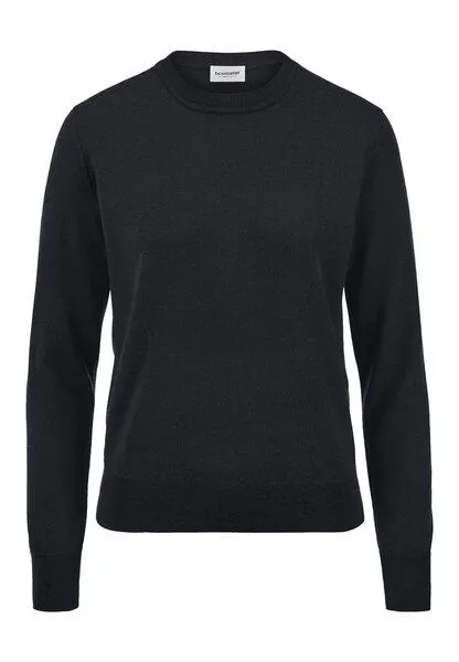 hessnatur hessnatur Pullover Regular aus reiner Bio-Merinowolle, Schwarz, – Produktbild 3 von 4