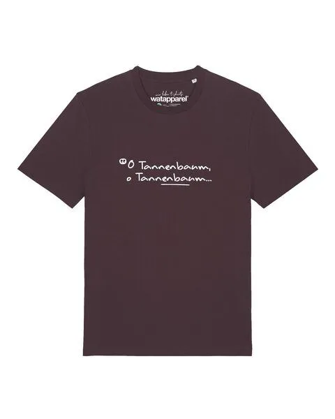 watapparel watapparel T-Shirt Unisex O Tannenbaum, Red brown, – Produktbild 1 von 2