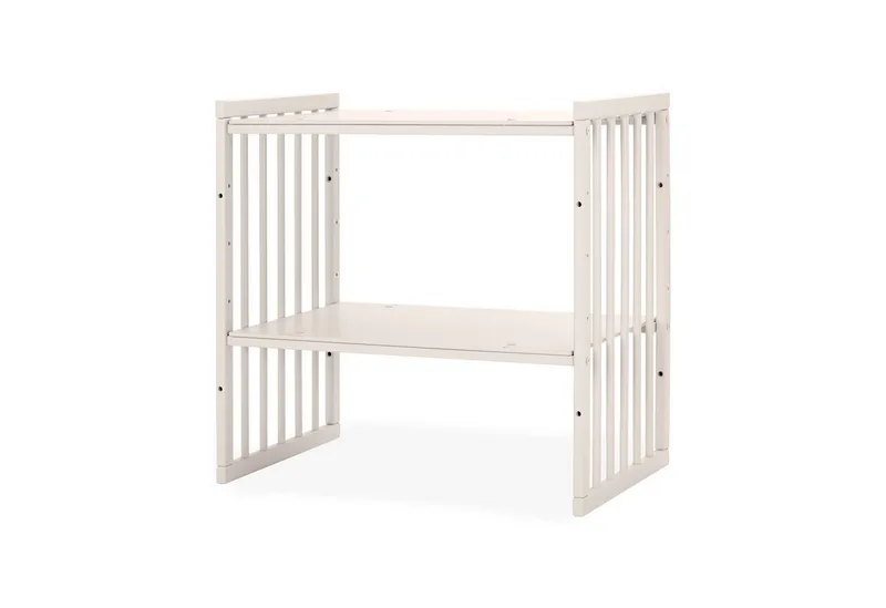 Waldin Waldin Babybett 7in1 mitwachsend, Beistellbett, Matratze, Rollen, Beige, – Produktbild 7 von 8
