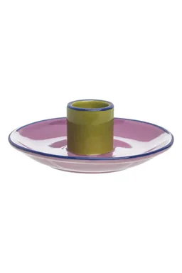 Tranquillo Kerzenhalter COLOURI Violett – Steinzeug - violett – Produktbild 1 von 1