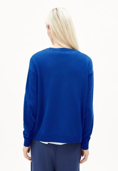 ARMEDANGELS ARMEDANGELS LARUNAA Damen Pullover aus Bio-Baumwoll Mix, Lapis blue, – Produktbild 2 von 4