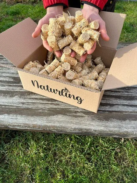 naturling naturling Holzwolle Anzünder gewachst - Bio Grill- und Kaminanzünder – Produktbild 7 von 8