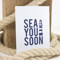 Bow & Hummingbird Bow & Hummingbird Postkarte Sea you soon – Produktbild 1 von 1