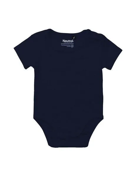 Neutral Neutral® Baby Wickelbody Strampler Kurzarm, Navy, – Produktbild 1 von 4