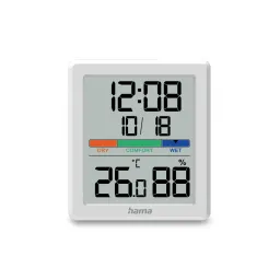 Hama Hama Thermometer und Hygrometer "Paros", digital, für innen, Weiß – Produktbild 1 von 1