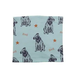 Walkiddy Kinder Schlauchschal GOTS-zertifiziert aus Bio-Baumwolle, hellblau mit Hunde-Print, weich & dehnbar – Walkiddy Crazy Dogs-Loop – Produktbild 1 von 1