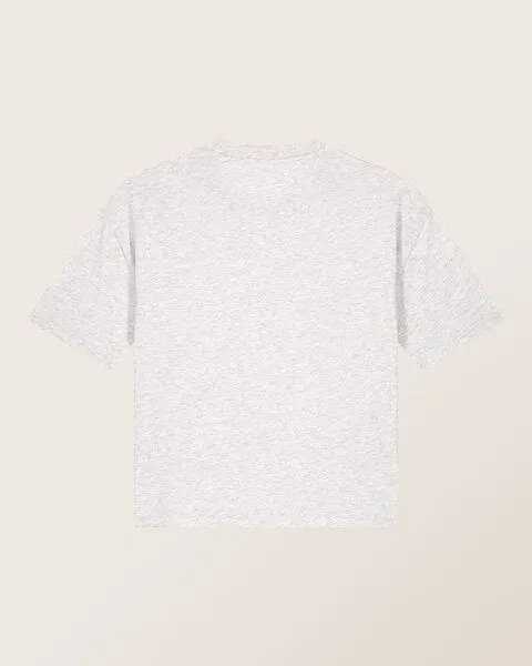 THE FACE OF ELEMENTS The Face of Elements Bold - Relaxed Boxy Fit T-Shirt aus Bio-Baumwolle, Heather grey (grau), – Produktbild 4 von 4