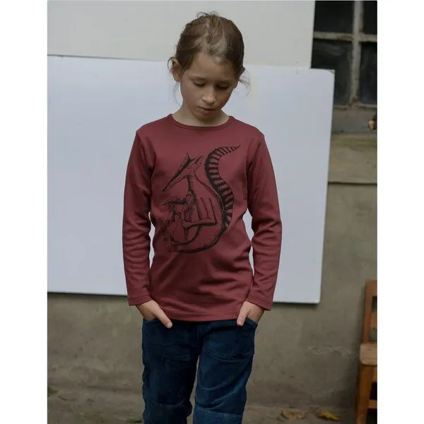 Cmig Cmig Langarmshirt für Kinder "Duchs", Apple butter (rot), – Produktbild 4 von 4