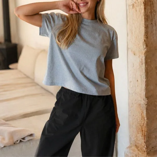 NORDLICHT NORDLICHT T-Shirt Britt, Hellblau melange, – Produktbild 4 von 4