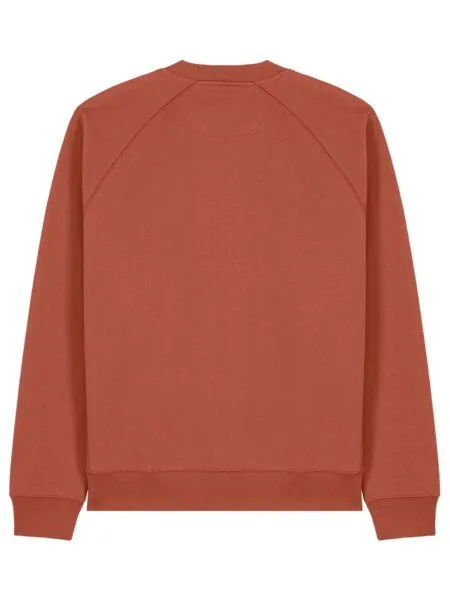 YTWOO YTWOO Klassisches Unisex Raglan Sweatshirt mit Relaxed Fit aus 100% Biobaumwolle, Herbstbraun, – Produktbild 3 von 4