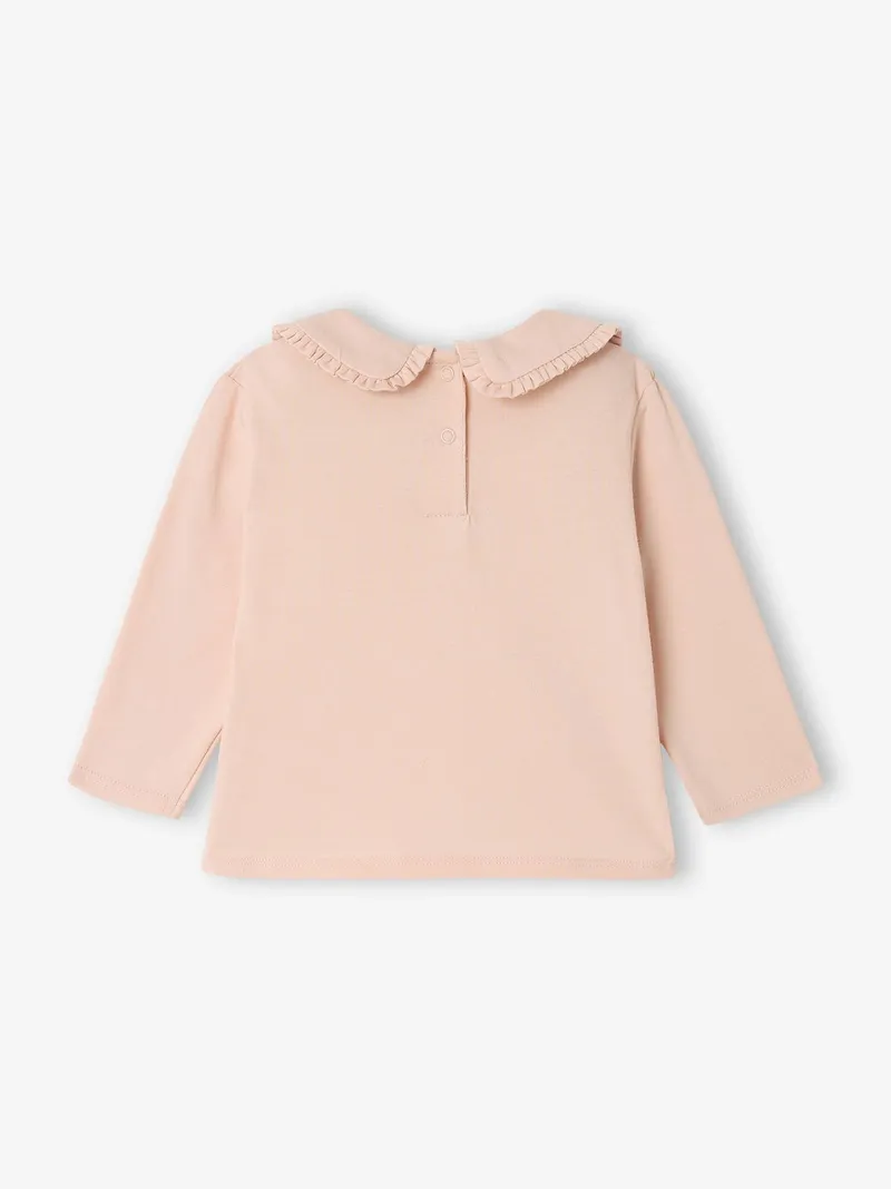 Vertbaudet Mädchen Baby Shirt, Hellrosa, – Produktbild 4 von 4