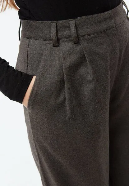 Givn Berlin Givn Berlin Hose GBLIZ aus Wolle mit weitem Bein, Grey, – Produktbild 3 von 3