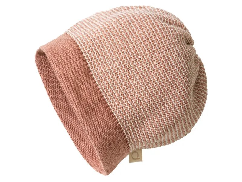 Disana Disana Kinder Mütze Beanie Bio-Merinowolle melange-rose Gr.1 (42-46 cm), Rosa, – Produktbild 1 von 1