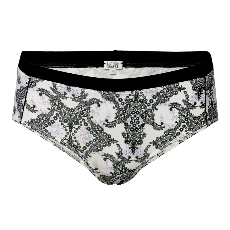Living Crafts LIVING CRAFTS - Damen Panty - Gemustert (50% Bio-Baumwolle; 45% Micro Modal; 5% Elasthan), Nachhaltige Mode, Bio Bekleidung, Gemustert, – Produktbild 1 von 2