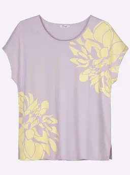 sheego Rundhalsshirt flieder-vanille-bedruckt – Produktbild 1 von 1