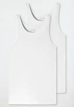 Schiesser Schiesser 2er Pack Unterhemd Biobaumwolle 95/5 – Produktbild 1 von 1