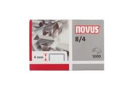 Novus Novus Heftklammern 8/4, verkupfert, Heftleistung ca. 15 Blatt, 1.000 Stk. – Produktbild 1 von 1