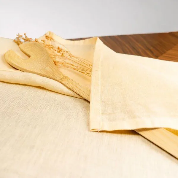 KUSHEL KUSHEL Leinen Tea Towel Duo, Cream linen beige, – Produktbild 2 von 4