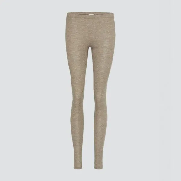comazo|earth comazo|earth Damen Leggings aus Wolle-Seide Mix | GOTS zertifiziert, Nougat-melange, – Produktbild 4 von 4