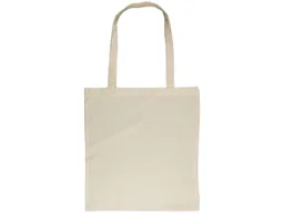 Memo Baumwoll-Tragetaschen,natur, 38x42 cm mit zwei langen Henkeln – Produktbild 1 von 1