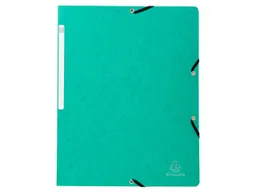Exacompta 50 Exacompta Eckspannmappen aus Colorspan-Karton, 355 g/m², DIN A4, ohne Klappen, grün – Produktbild 1 von 1