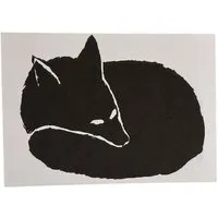 ilovemixtapes ilovemixtapes Postkarte „Fuchs“ – Minimalistische Illustration eines schlafenden Fuchses – Produktbild 1 von 1