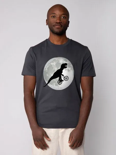 watapparel watapparel T-Shirt Unisex Flying TRex, India ink grey, – Produktbild 2 von 2