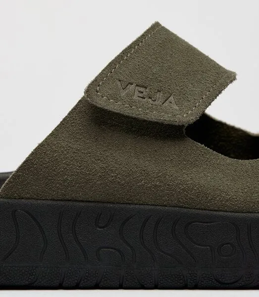 Veja Veja Herren-Sandalen Etna Suede Soft Kaki Black – Produktbild 4 von 7