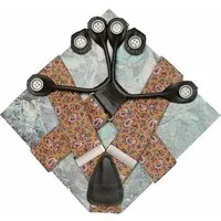 klYmp klYmp Hosenträger 'classic' paisley, Gelb, – Produktbild 1 von 1