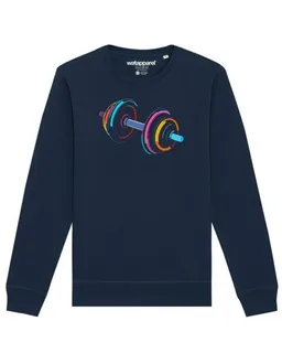 watapparel watapparel Sweatshirt Unisex 80s Hantel – Produktbild 1 von 1