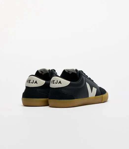 Veja Veja Damen-Sneakers Volley OT Leather Black Pierre – Produktbild 3 von 4
