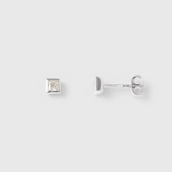 fejn jewelry fejn jewelry Ohrstecker 'sparkle square' - mit Zirkonia, Silber, – Produktbild 1 von 1