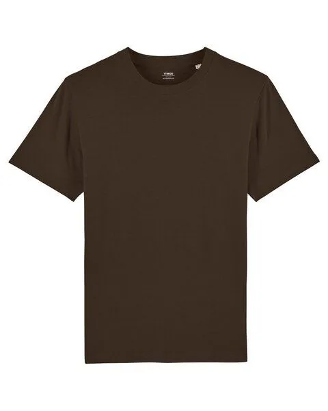 YTWOO YTWOO Herren schweres Bio T-Shirt. Männer Premium Basic Shirt. Heavy Cotton, Dunkelbraun, – Produktbild 4 von 4