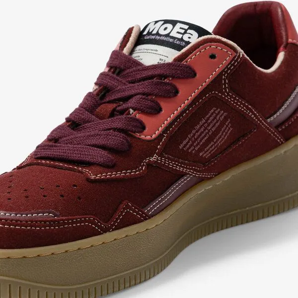 MoEa MoEa Sneakers GEN1 - Grapes Suede Wine, Red, – Produktbild 3 von 4