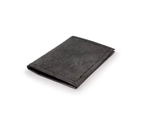 BELEAF BELEAF Vegane Reisepasshülle "PASSPORT LEAF" aus Blattleder, Bark black, – Produktbild 3 von 3