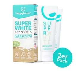 happybrush happybrush SuperWhite Sensitive Whitening Zahnpasta 2er Set – Produktbild 1 von 1