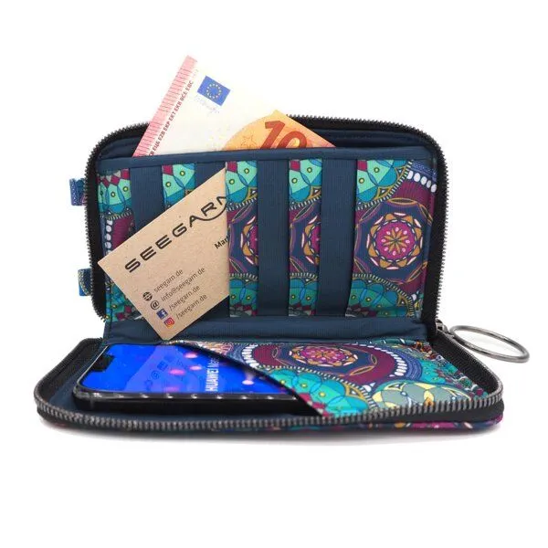 Seegarn Seegarn-Täschle / 2in1 Handy-Tasche und Geldbeutel (MB46), K2 - kette schwarz, – Produktbild 5 von 5