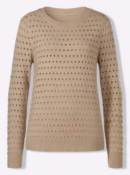 heine Feinstrickpullover beige – Produktbild 1 von 1