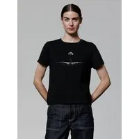watapparel watapparel T-Shirt Frauen Lost in space, Black, – Produktbild 1 von 1