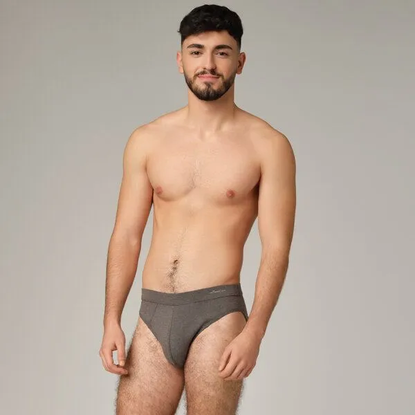 comazo|earth comazo|earth Fairtrade Basic Herren Mini-Slip | GOTS zertifziert, Anthrazit, – Produktbild 1 von 4